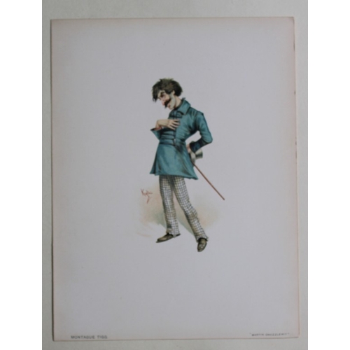 8495 - Clayton Clarke (Kyd) - 4 prints of Dickens character 1892.

These prints  of Mr Bailey Junior, Monta... 