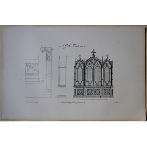 8534 - Thomas Chippendale - 3 engravings of Bookcases 1762.

These copperplate engravings are from the thir... 