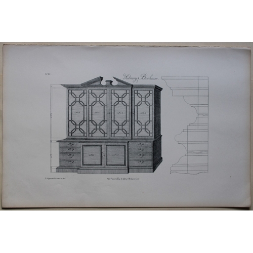 8535 - Thomas Chippendale - 3 engravings of Bookcases 1762.

These copperplate engravings are from the thir... 