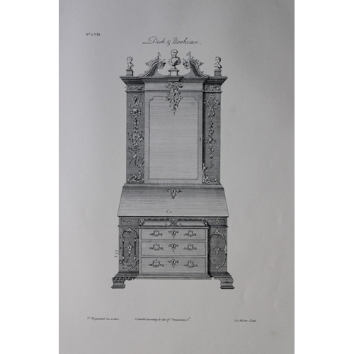 8536 - Thomas Chippendale - 3 engravings of Desks & Bookcases 1762.

These copperplate engravings are from ... 