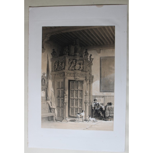 8547 - Haghe & Day - 2 lithographs of Town Halls in Belgium 1840.

These two lithographs of the Town Hall, ... 