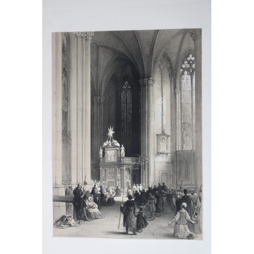 8548 - Haghe & Day - 2 lithographs of Munich & Cologne 1840.

These two lithographs of the  Tomb of the Emp... 