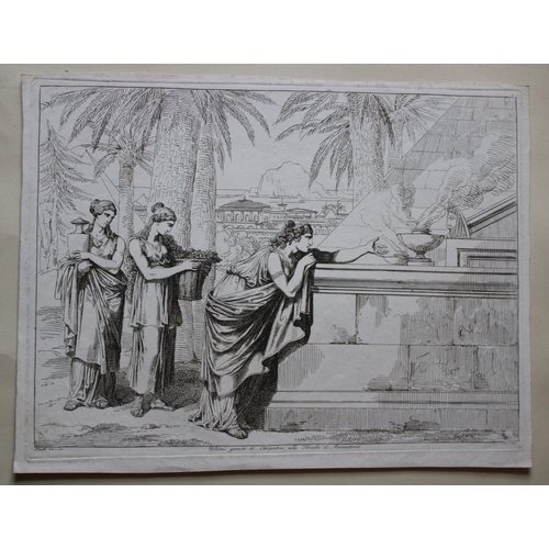 8551 - B Pinelli - 2 etchings of Cleopatra 1821.

These etchings are from Istoria Romana (Roman History) by... 