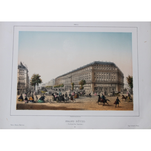 8563 - Charles Riviere - Grand Hotel, Paris 1855.

This rare coloured lithograph is from Paris Moderne, Gra... 