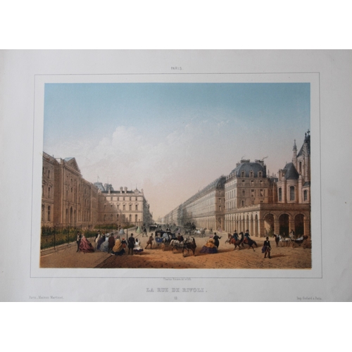 8565 - Charles Riviere - Le Rue de Rivoli, Paris 1855.

This rare coloured lithograph is from Paris Moderne... 