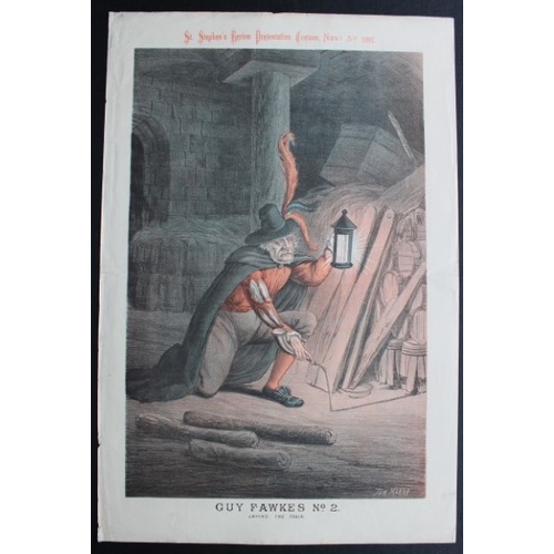 8584 - Tom Merry political cartoon - Guy Fawkes No. 2 1887.

This single page coloured lithograph of a cove... 