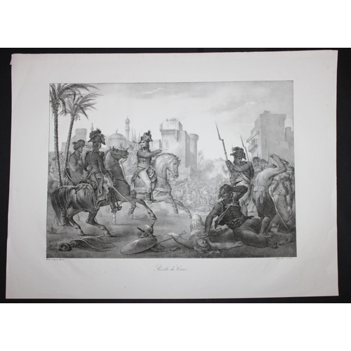 8586 - Charles Motte - Revolte du Caire 1822.

This lithograph of the Revolte du Caire (Cairo Rebellion) dr... 