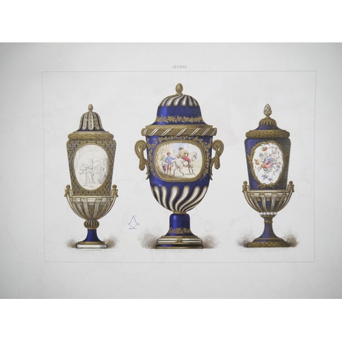 8593 - Edouard Garnier -  Soft Porcelain of Sevres 1892.

This chromolithograph is from The Soft Porcelain ... 