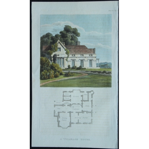 8604 - R Ackermann - 2 engravings of Vicarage and Dairy 1816.

These original hand coloured aquatint engrav... 