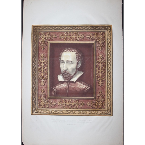 8620 - Delange and Bornemann - Bernard Palissy 1862.

This lithograph is of a Portrait de Bernard Palissy e... 