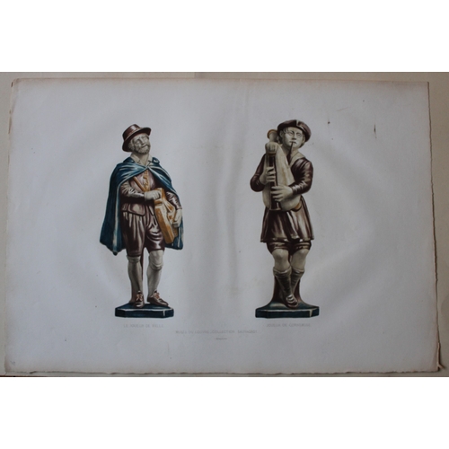 8628 - Delange and Bornemann - Le joueur de vielle 1862.

This lithograph is of  1. Le joueur de vielle ; 2... 