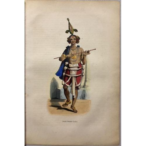 8679 - A Wahlen - 2 engravings: Young Indian dancer and Indian musician 1843.

These hand-coloured woodcut ... 