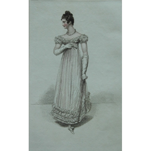 8689 - R Ackermann - 2 engravings of Ball Dresses 1816.

These original hand coloured aquatint engravings a... 