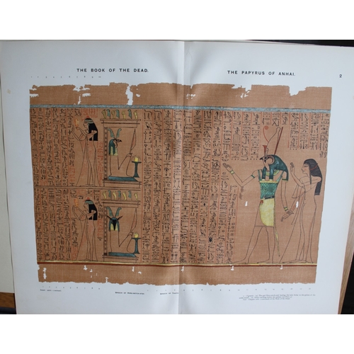 8792 - Papyrus of Anhai from the Book of the Dead 1899.

This large chromolithograph print is from E.A. Wal... 