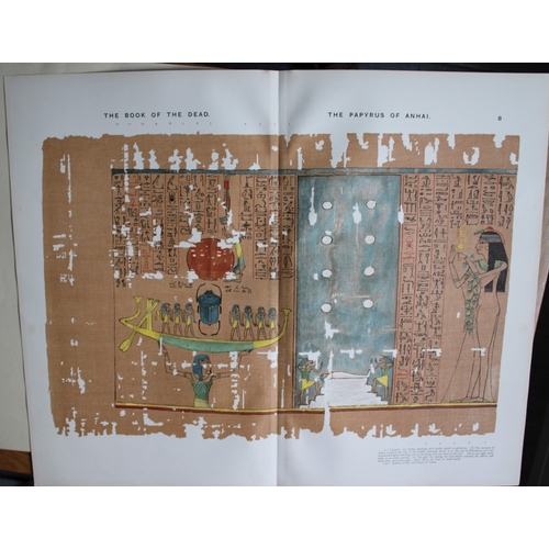 8793 - Papyrus of Anhai from the Book of the Dead 1899.

This large chromolithograph print is from E.A. Wal... 