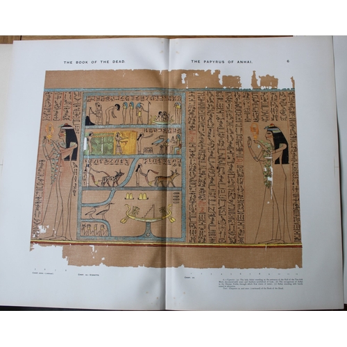 8795 - Papyrus of Anhai from the Book of the Dead 1899.

This large chromolithograph print is from E.A. Wal... 