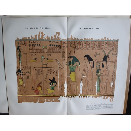 8796 - Papyrus of Anhai from the Book of the Dead 1899.

This large chromolithograph print is from E.A. Wal... 