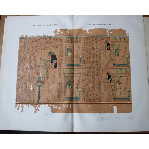 8797 - Papyrus of Anhai from the Book of the Dead 1899.

This large chromolithograph print is from E.A. Wal... 