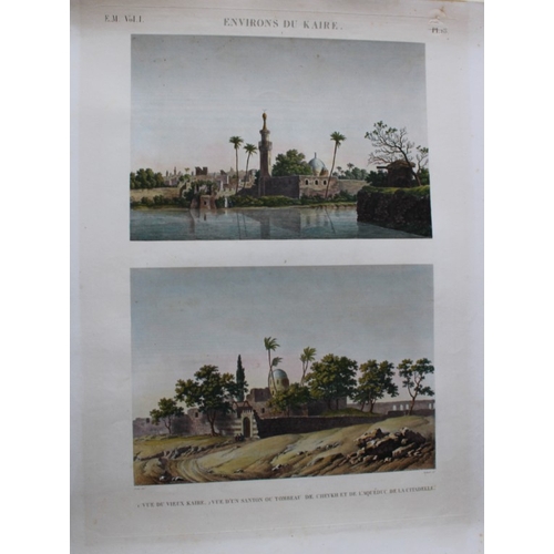 8798 - Panckoucke - View of Old Cairo & Tomb from Desc. de l'Egypte 1820-29.

This rare coloured engraving ... 