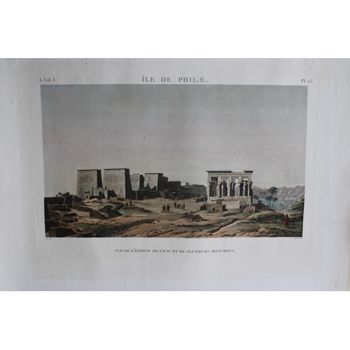 8799 - Panckoucke - Philae Island buildings from Desc. de l'Egypte 1820-29.

This rare coloured engraving i... 