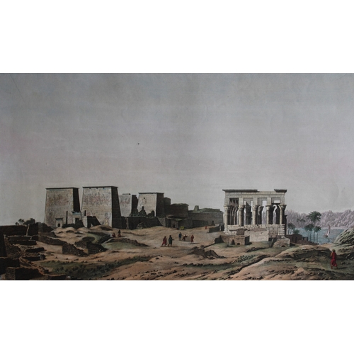 8799 - Panckoucke - Philae Island buildings from Desc. de l'Egypte 1820-29.

This rare coloured engraving i... 