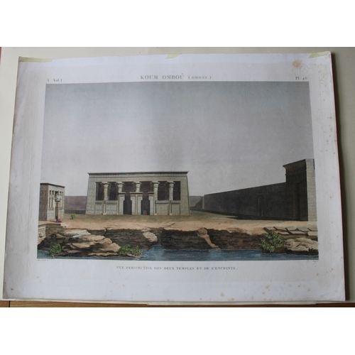 8801 - Panckoucke - View of Temples, Kom Ombo from Desc. de l'Egypte 1820-29.

This rare coloured engraving... 