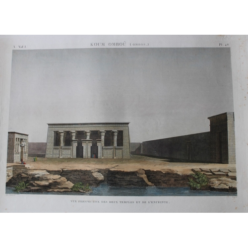 8801 - Panckoucke - View of Temples, Kom Ombo from Desc. de l'Egypte 1820-29.

This rare coloured engraving... 