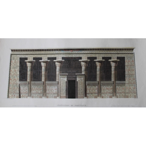 8802 - Panckoucke - Elevation of Portico at Esne from Desc. de l'Egypte 1820-29.

This rare coloured engrav... 