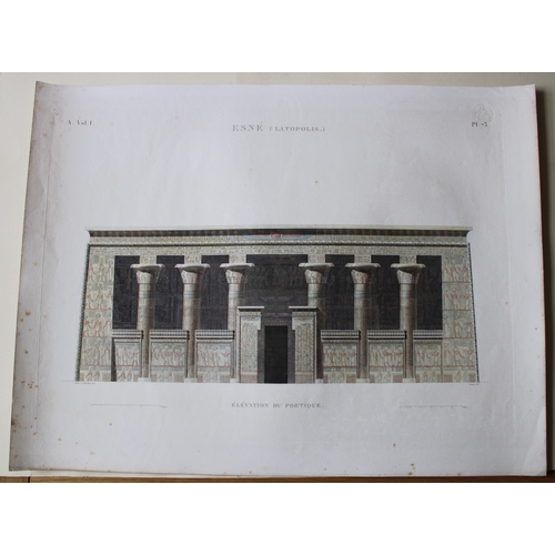 8802 - Panckoucke - Elevation of Portico at Esne from Desc. de l'Egypte 1820-29.

This rare coloured engrav... 