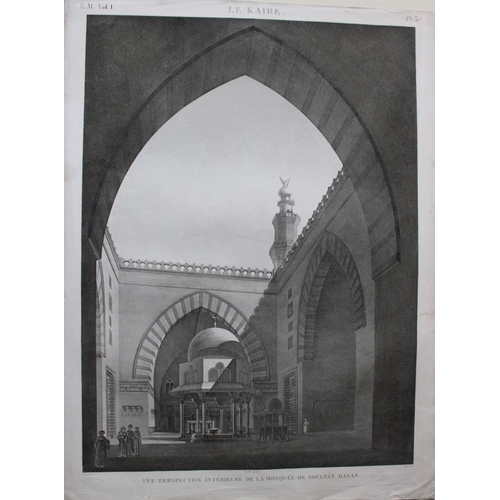 8809 - Panckoucke - Sultan Hasan's Mosque, Cairo from Desc de l'Egypte 1820-29.

This engraving is Plate 37... 