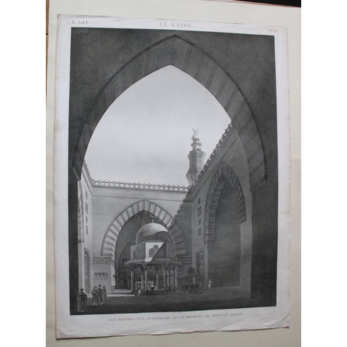 8809 - Panckoucke - Sultan Hasan's Mosque, Cairo from Desc de l'Egypte 1820-29.

This engraving is Plate 37... 