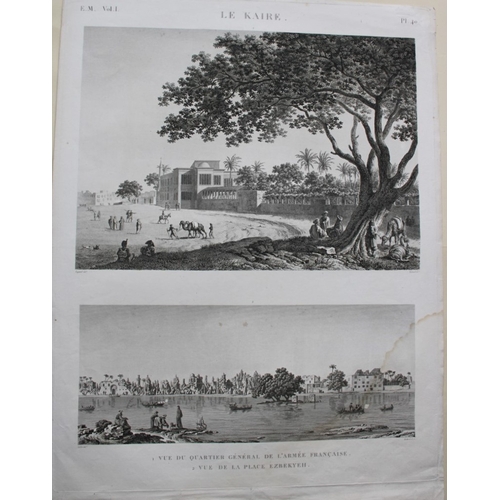 8814 - Panckoucke - Ezbekyeh, Cairo from Description de l'Egypte 1820-29.

This engraving is Pl.40 - 1. Vue... 