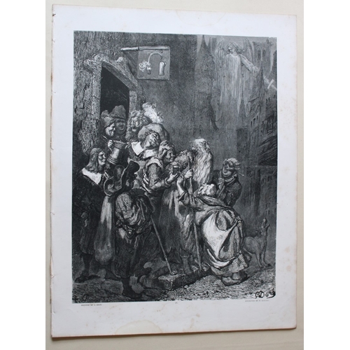 8857 - Gustave Dore - Original engraving from The Wandering Jew 1857.

This original wood engraving is Plat... 