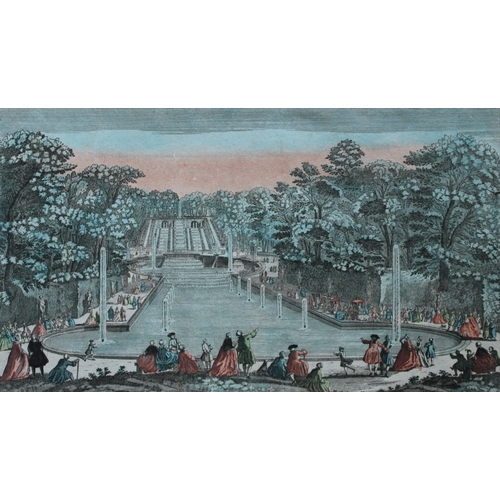 8862 - Vue d'Optique - Cascades de St. Cloud 1770.

This original hand-coloured engraving is the Vue Perspe... 