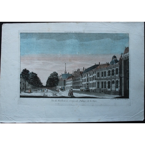 8866 - Vue d'Optique - Voorhout, the Hague 1760.

This original hand-coloured engraving is the Vue du Voorh... 