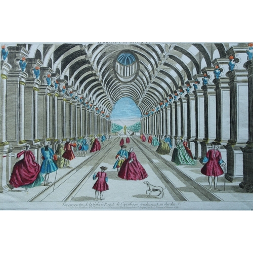 8868 - Vue d'Optique -Royal Gallery of Copenhagen 1761.

This original hand-coloured engraving is the Vue p... 