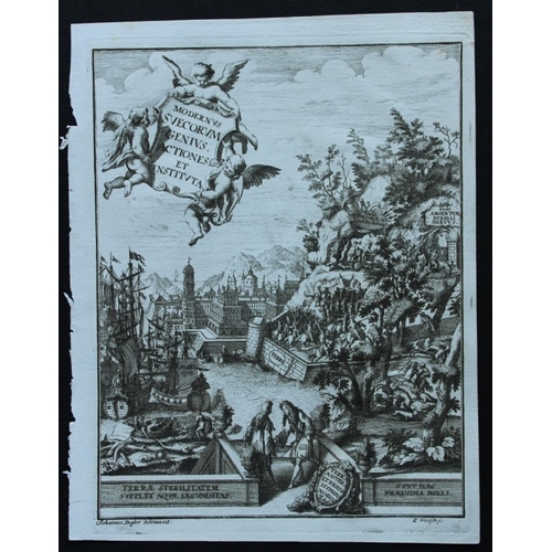 8896 - C Glotch - Rare engraving from Atlas Marianus 1702.

The ancient copper engraving by Christoph Glots... 