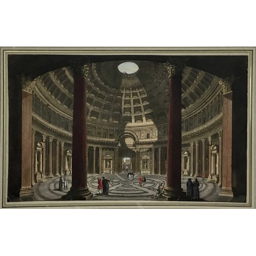 8902 - Giovanni Panini - Pantheon at Rome 1794.

This beautiful hand coloured engraving entitled The Inside... 