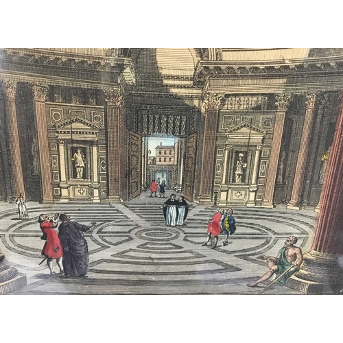 8902 - Giovanni Panini - Pantheon at Rome 1794.

This beautiful hand coloured engraving entitled The Inside... 