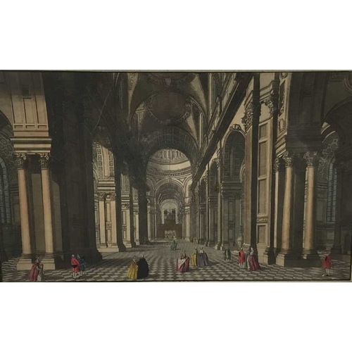 8903 - Giovanni Panini - Interior of St Peter's, Rome 1794.

This beautiful hand coloured engraving entitle... 