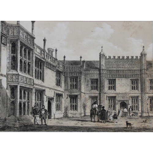 8909 - Nash J - 2 lithographs of Sutton Place, Surrey  1869.

These two lithographs of  Sutton Place, Surre... 