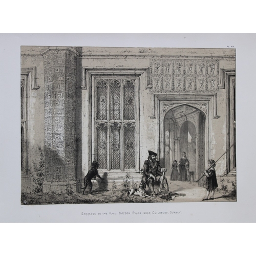 8909 - Nash J - 2 lithographs of Sutton Place, Surrey  1869.

These two lithographs of  Sutton Place, Surre... 