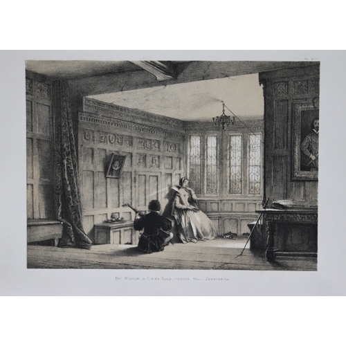 8913 - Nash J - 2 lithographs of Haddon Hall, Derbyshire  1869.

These two lithographs of  The Bay Window a... 