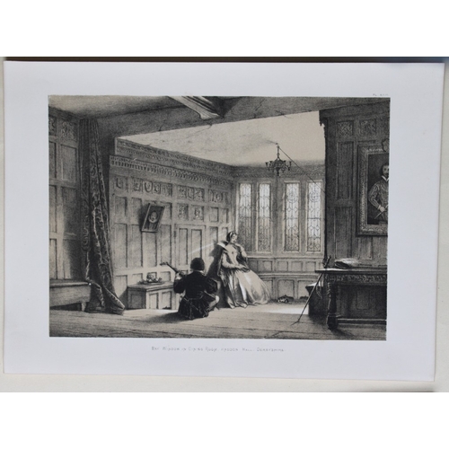 8913 - Nash J - 2 lithographs of Haddon Hall, Derbyshire  1869.

These two lithographs of  The Bay Window a... 