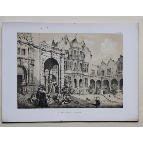 8915 - Nash J - 2 lithographs of Holland House, Kensington 1869.

These two lithographs of  Holland House, ... 