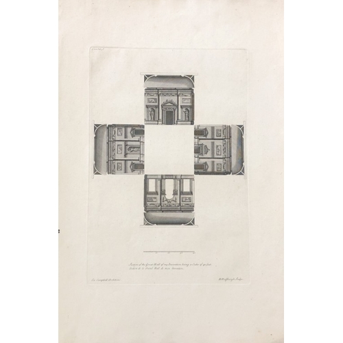 8956 - Colen Campbell - Great Hall at Houghton, Norfolk 1725.

This copper engraving of the Great Hall at H... 