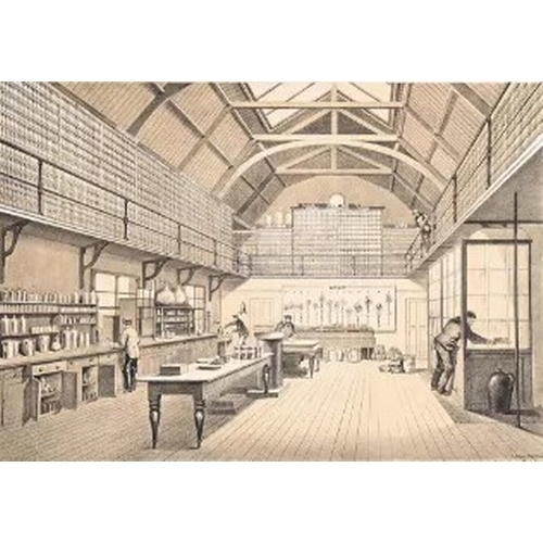 8959 - Dangerfield - 2 Views of Lawes Testimonial Laboratory 1863.

These 2 lithographs are from the Drawin... 