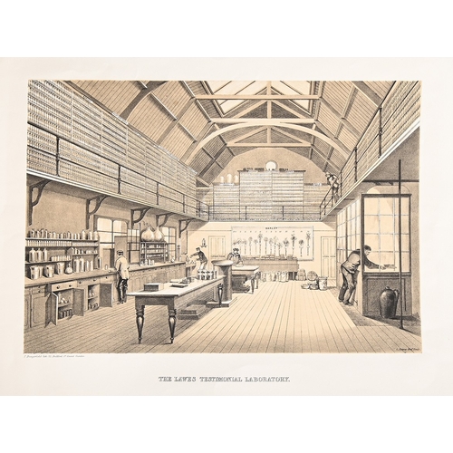 8959 - Dangerfield - 2 Views of Lawes Testimonial Laboratory 1863.

These 2 lithographs are from the Drawin... 