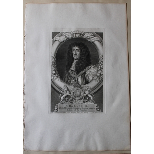 8499 - George Vertue - Rare folio engraving of Charles II 1736.

A rare original large format engraving by ... 