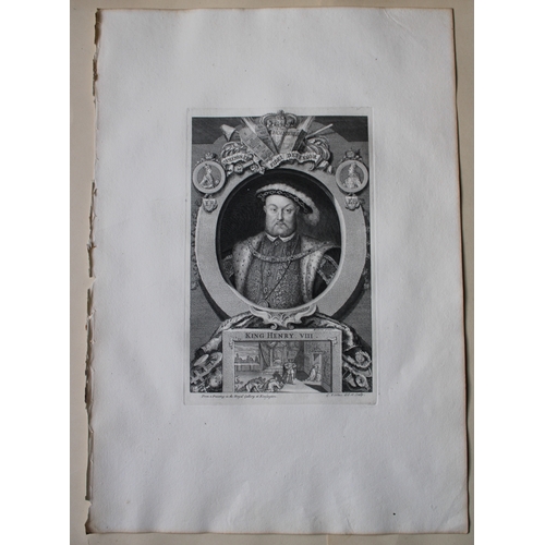 8502 - George Vertue - Rare folio engraving of Henry VIII 1736.

A rare original large format engraving by ... 